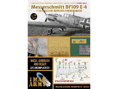 Messerschmitt Bf-109 E-4 (For Hobby Boss Kits) - zdjęcie 1