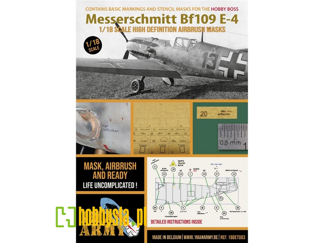 Messerschmitt Bf-109 E-4 (For Hobby Boss Kits) - zdjęcie 1