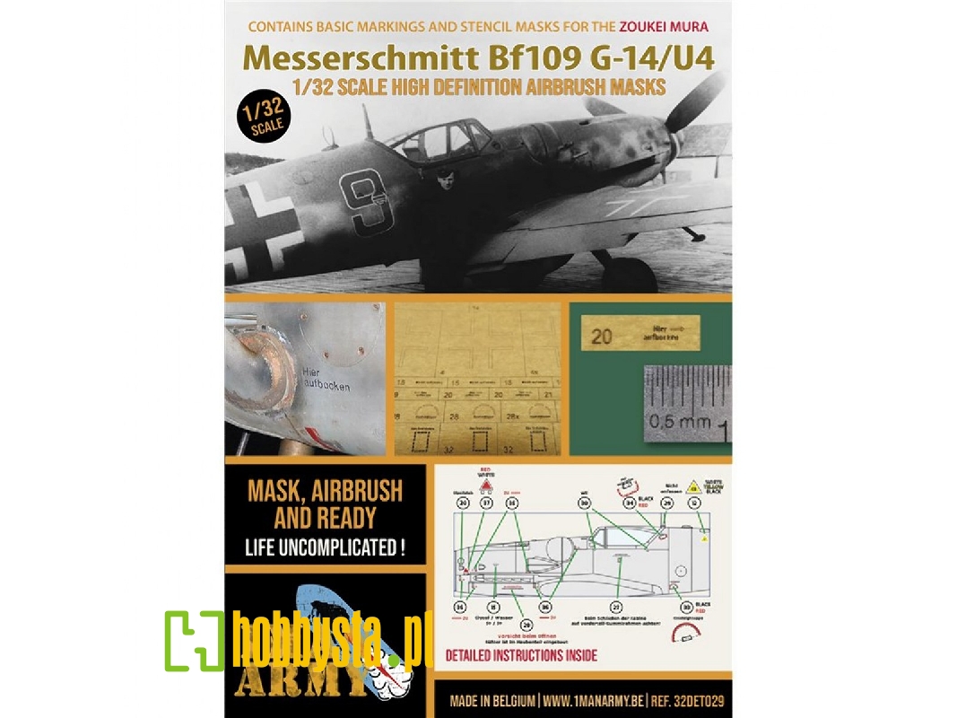 Messerschmitt Bf-109 G-14/U4 (For Zoukei Mura Kits) - zdjęcie 1