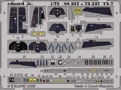  TA-7 S. A. 1/72 - Hobby Boss - blaszki - zdjęcie 1