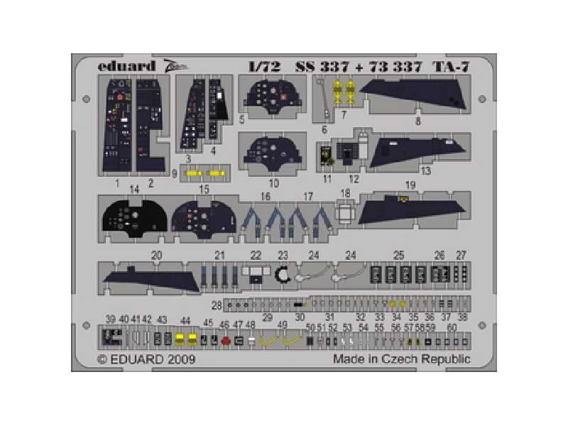TA-7 S. A. 1/72 - Hobby Boss - blaszki - zdjęcie 1 TA-7 S. A. 1/72 - Hobby Boss - blaszki - zdjęcie 1