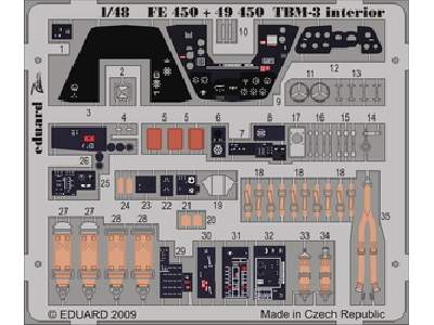  TBM-3 interior S. A. 1/48 - Hobby Boss - blaszki - zdjęcie 1