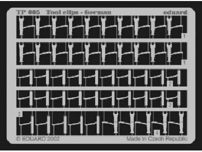  Tool Clips German 1/35 - blaszki - zdjęcie 1