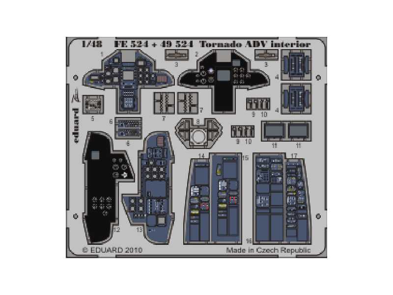  Tornado ADV interior S. A. 1/48 - Hobby Boss - blaszki - zdjęcie 1