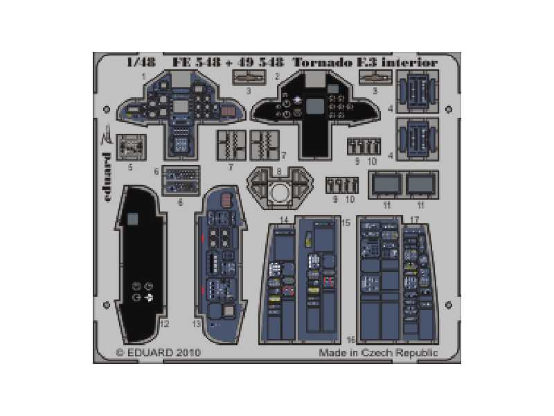  Tornado F.3 interior S. A. 1/48 - Hobby Boss - blaszki - zdjęcie 1