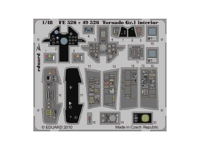 Tornado Gr.1 interior S. A. 1/48 - Hobby Boss - blaszki - zdjęcie 1 Tornado Gr.1 interior S. A. 1/48 - Hobby Boss - blaszki - zdjęcie 1