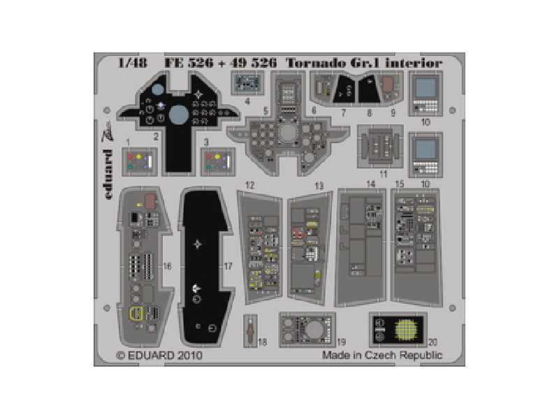  Tornado Gr.1 interior S. A. 1/48 - Hobby Boss - blaszki - zdjęcie 1