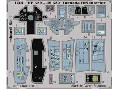  Tornado IDS interior S. A. 1/48 - Hobby Boss - blaszki - zdjęcie 1