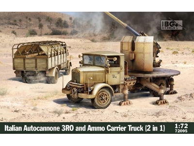 Italian Wwii Autocannonce 3ro & Ammo Carrier Truck (2in1) - zdjęcie 1