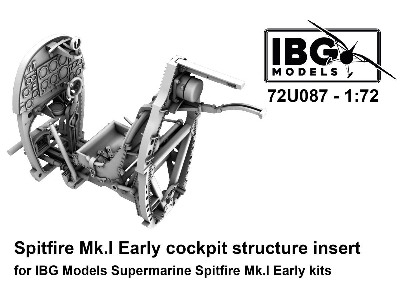 Supermarine Spitfire Mk.I Early - Cockpit Structure Insert (For Ibg Kits / 3d-printed) - zdjęcie 1
