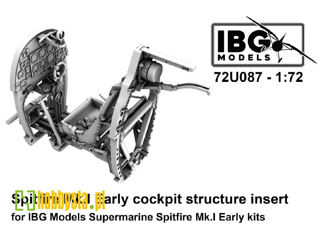 Supermarine Spitfire Mk.I Early - Cockpit Structure Insert (For Ibg Kits / 3d-printed) - zdjęcie 1