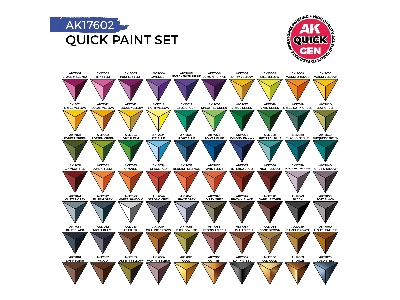 Quick Paint Set - 72 Quick Gen Colors (+2 Medium 18ml +2 Free Brushes) - zdjęcie 3