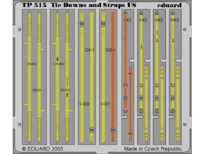  US Tie Downs and Straps 1/35 - blaszki - zdjęcie 1