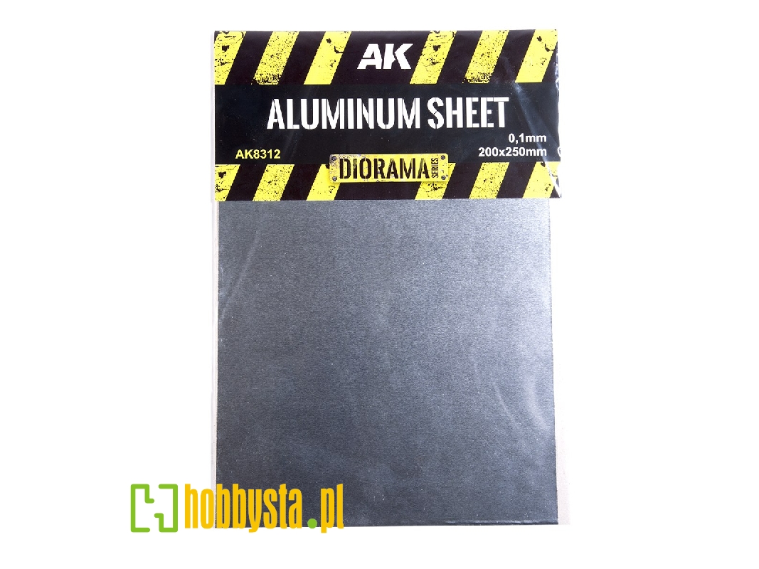 Aluminium Sheet 100um (Micrometer) 200x250mm - zdjęcie 1
