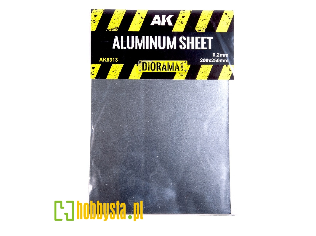 Aluminium Sheet 200um (Micrometer) 200x250mm - zdjęcie 1