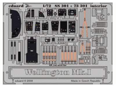  Wellington Mk. I interior S. A. 1/72 - Trumpeter - blaszki - zdjęcie 1