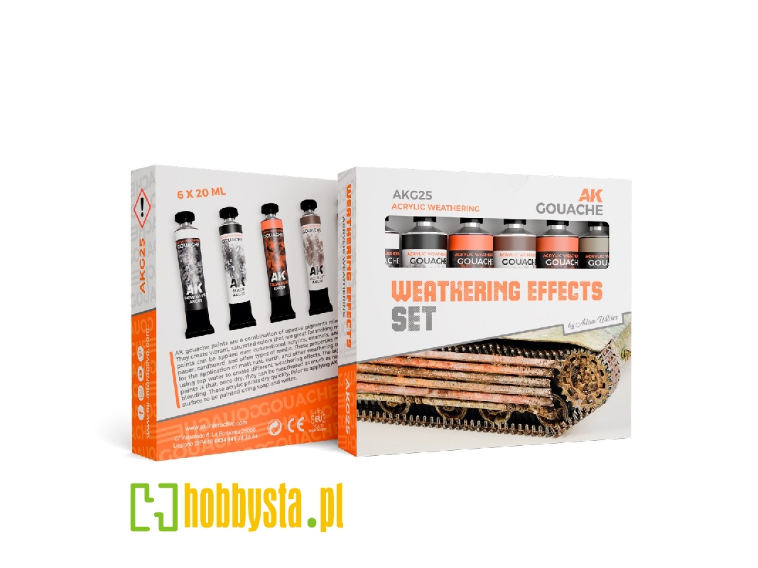 Akg25 Weathering Effects Set - Ak Gouaches - zdjęcie 1