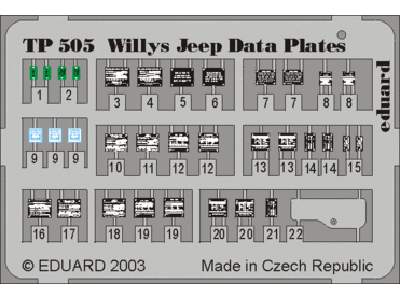  Willys Jeep 1/35 - blaszki - zdjęcie 1