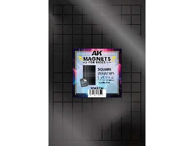 Square Magnet For Bases 20x20mm (126 Units) - zdjęcie 1