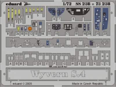  Wyvern S.4 1/72 - Trumpeter - blaszki - zdjęcie 1