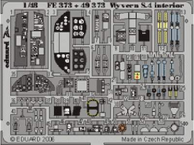  Wyvern S.4 interior 1/48 - Trumpeter - blaszki - zdjęcie 1