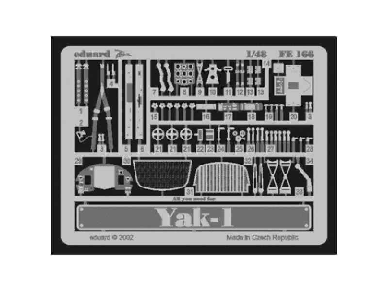  YAK-1 1/48 - Accurate Miniatures - blaszki - zdjęcie 1