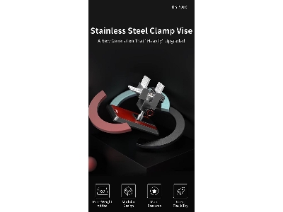 At-tvab Precision Stainless Steel Clamp Vise - zdjęcie 3