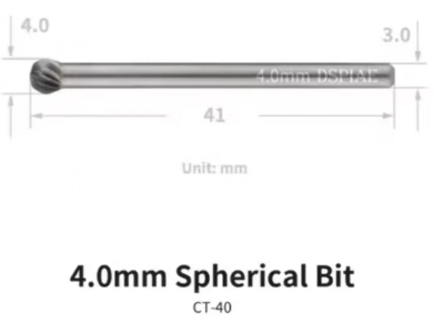 Ct-40 Chamfering Tool Spherical Bit 4,0 Mm - zdjęcie 2
