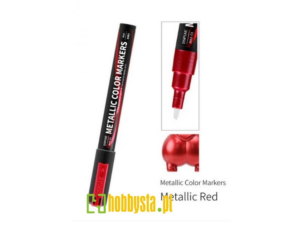 Mka-01 Super Metallic Color Marker Red - zdjęcie 1