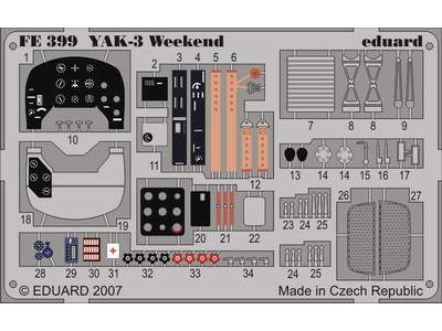  YAK-3 Weekend 1/48 - Eduard - blaszki - zdjęcie 1