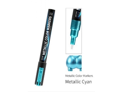 Mka-06 Super Metallic Color Marker Cyan - zdjęcie 1