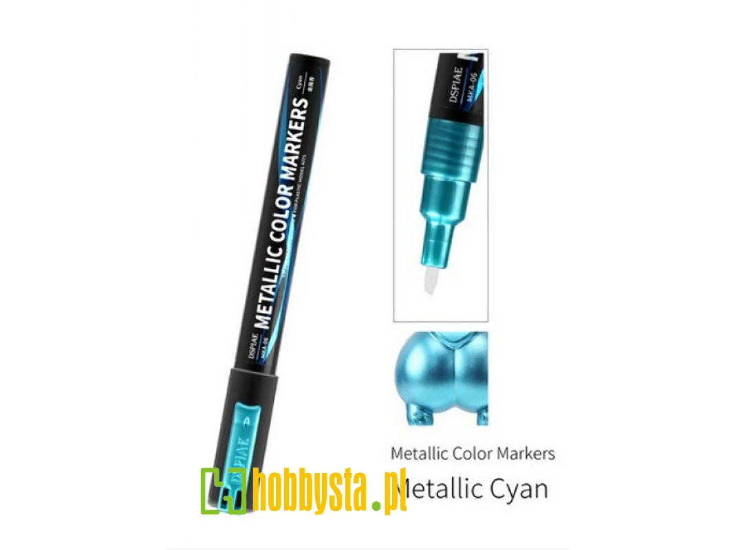 Mka-06 Super Metallic Color Marker Cyan - zdjęcie 1