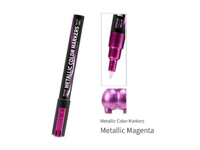 Mka-09 Super Metallic Color Marker Magenta - zdjęcie 1