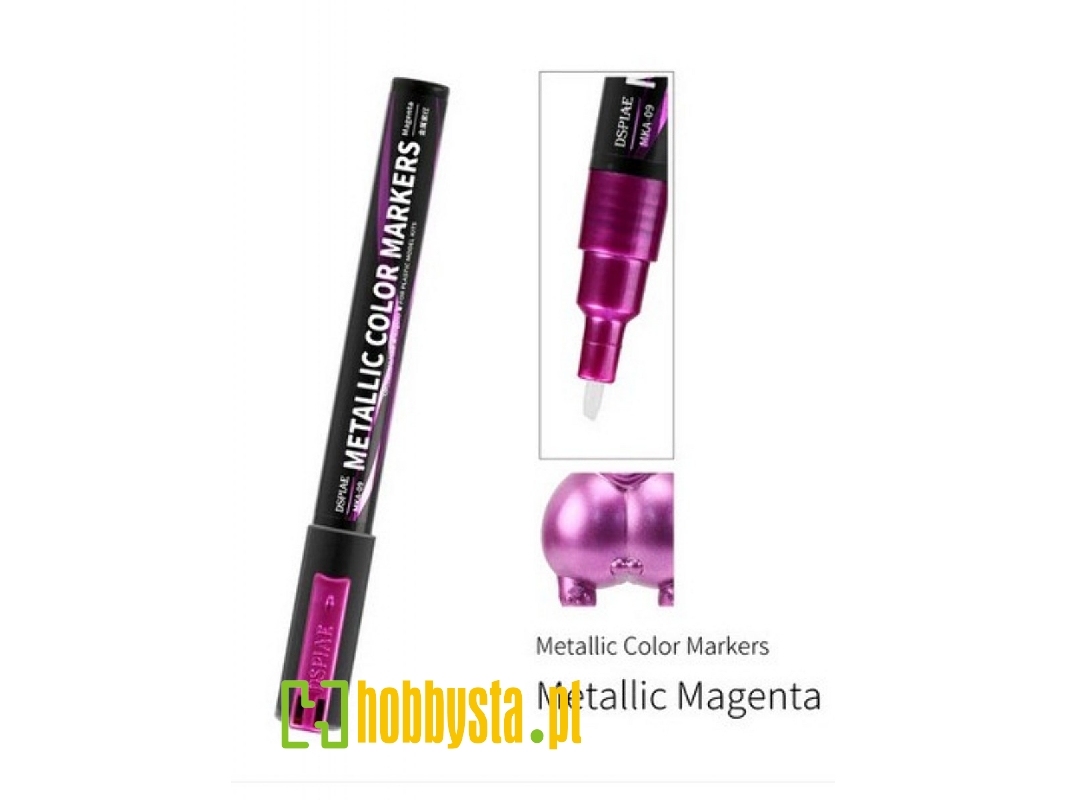Mka-09 Super Metallic Color Marker Magenta - zdjęcie 1