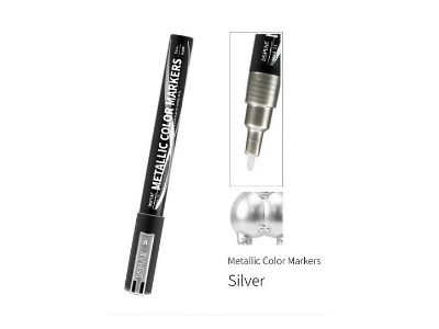 Mka-11 Super Metallic Color Marker Silver - zdjęcie 1