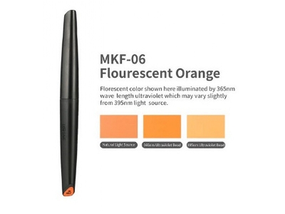 Mkf-06 Water-based Soft Head Marker Fluorescent Orange - zdjęcie 1