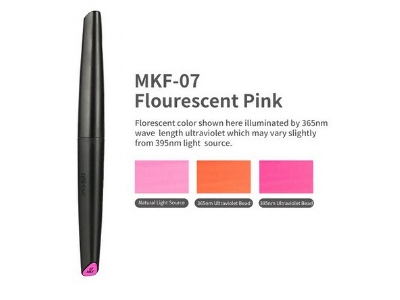 Mkf-07 Water-based Soft Head Marker Fluorescent Pink - zdjęcie 1