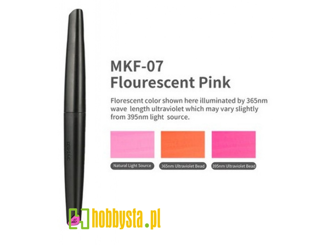 Mkf-07 Water-based Soft Head Marker Fluorescent Pink - zdjęcie 1