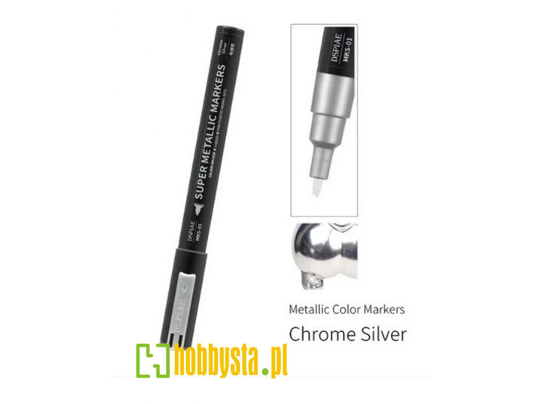 Mks-01 Super Metallic Marker Chrome Silver - zdjęcie 1