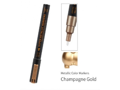 Mks-03 Super Metallic Marker Champagne Gold - zdjęcie 1