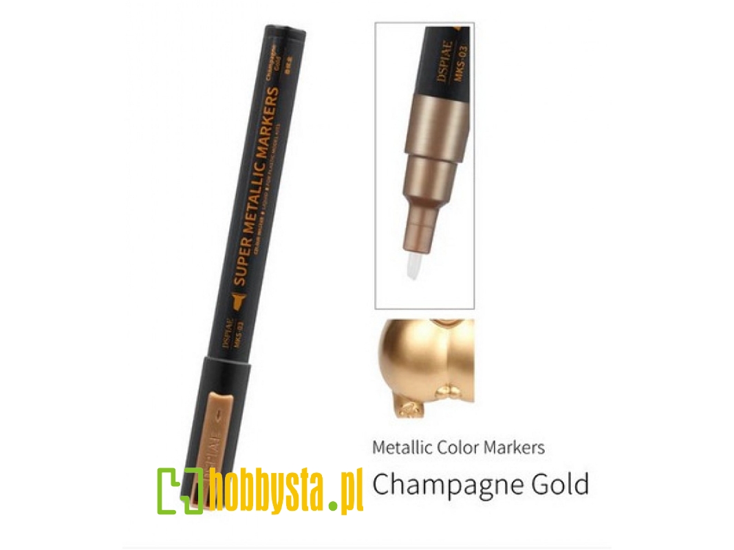 Mks-03 Super Metallic Marker Champagne Gold - zdjęcie 1