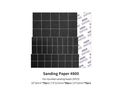 Msp-es08 Sanding Paper 800 Grit (For Rounded Sanding Heads) (5pcs) - zdjęcie 1