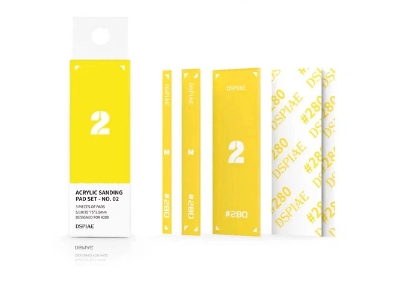 Pt-sp02 Acrylic Sanding Pad Set - Yellow #280 (3 Pcs) - zdjęcie 1