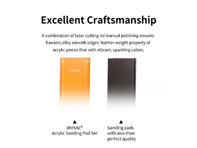 Pt-sp02 Acrylic Sanding Pad Set - Yellow #280 (3 Pcs) - zdjęcie 3