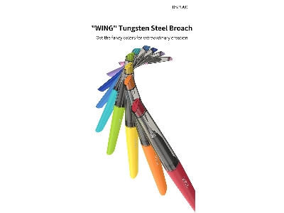 Pt-th03 Pro Wing Tungsten Steel Push Broach (Yellow) - zdjęcie 2