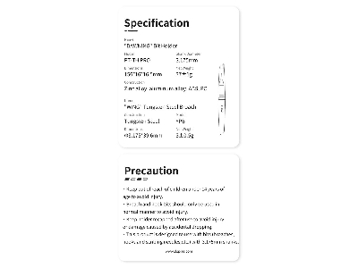 Pt-th05 Pro Wing Tungsten Steel Push Broach (Cyan) - zdjęcie 12