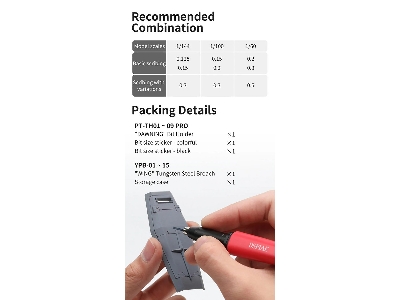 Pt-th09 Pro Wing Tungsten Steel Push Broach (Dark Blue) - zdjęcie 11