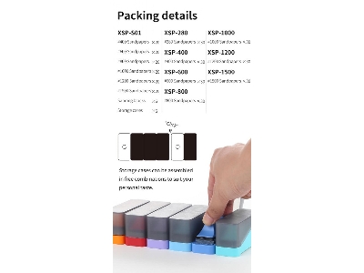 Xsp-s01 Composite Adhesive Sandpaper Set (120 Pcs + 12 Pcs) - zdjęcie 7