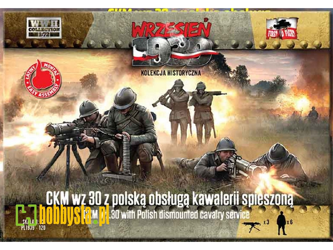 CKM wz. 30 z polską obsługą kawalerii spieszoną - zdjęcie 1
