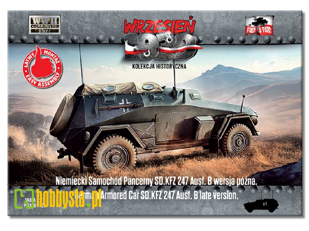 Niemiecki samochĂłd Pancerny Sd.Kfz 247 Ausf. B pĂłĹşna wersja - zdjÄ™cie 1